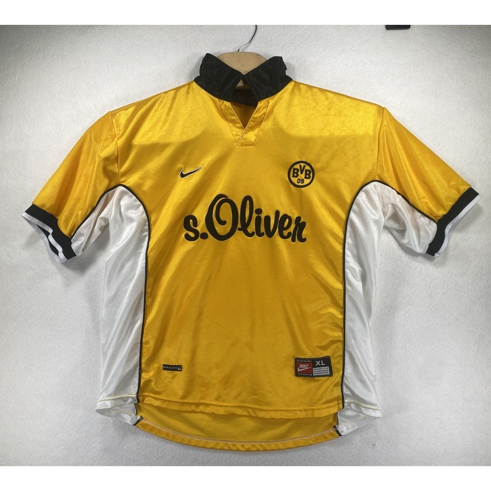 Borussia Dortmund 1998 1999 2000 Home Shirt Soccer Jersey Nike sz‎ XL  C20